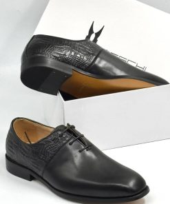 Classic Black Polished Leather Shoe