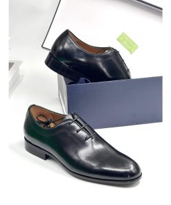Marcco Cardini Executive Black Plain Polished Leather Shoe