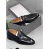 ad maurizio black leader loafer shoe