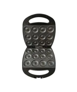Delron 12 Piece Slot Doughnut Donut Maker - Black