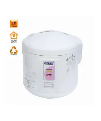 Mikachi 1.5L - 1000W - MIK-D15 Rice Cooker - White