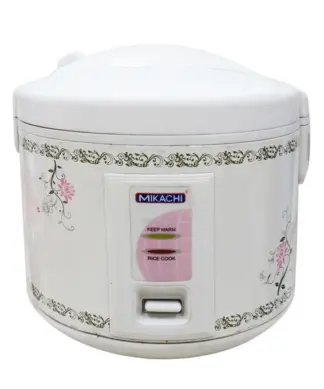Mikachi MIK-D18 Rice Cooker - 1.8 Liters - White