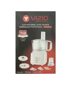 Vizio Yam Pounder Fufu Maker Multifunction Food Processor 750 Watts - White