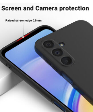 Black Silicon Case for Samsung Galaxy A17