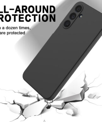 Black Silicon Case for Samsung Galaxy A17