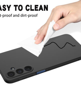 Black Silicon Case for Samsung Galaxy A17