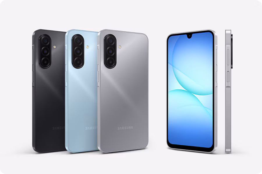 galaxy a17 sleek body design
