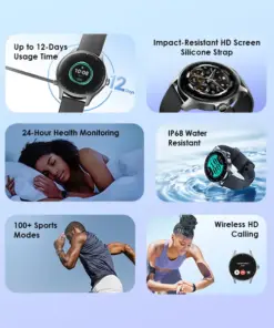 Oraimo Watch Nova R 1.39'' Panda Glass IP68 Smart Watch Shopwice Oraimo Watch Nova R 1.39'' Panda Glass IP68 Smart Watch