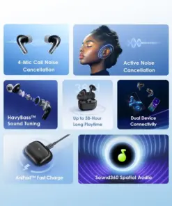 Oraimo Spacebuds Z ANC True Wireless Earbuds with Spatial Audio