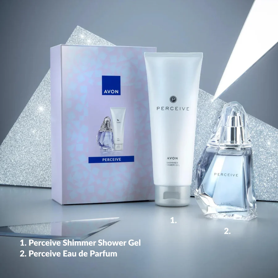 Avon Perceive For Her Gift Set Pack with 50ml EDP & 125ML Shower Gel Shopwice percie shower gel and 50ml edp