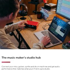 Focusrite Scarlett 4i4 Sound Card 4th Generation USB-C Audio Interface for Mac and PC
