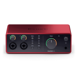 Focusrite Scarlett 4i4 Sound Card 4th Generation USB-C Audio Interface for Mac and PC