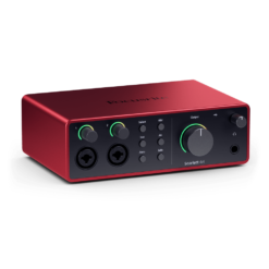 Focusrite Scarlett 4i4 Sound Card 4th Generation USB-C Audio Interface for Mac and PC