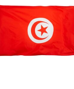Alternative view of Tunisia Flag 150cm X 90cm Polyester Material Light Weight for Pole Hoist
