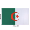 Algeria Flag 150cm X 90cm Polyester Material Light Weight for Pole Hoist