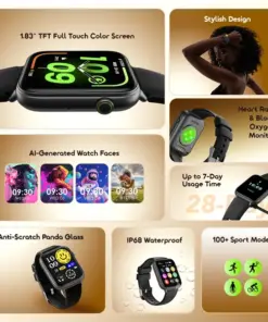 oraimo Watch 6N 1.83'' Full Touch Color Screen Smart Watch
