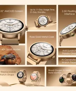 Alternative view of oraimo Watch Muse 1.32” AMOLED IP68 Smart Watch