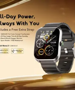 oraimo Watch Nova 2 2.01" AMOLED IP68 Curved Touchscreen Smart Watch