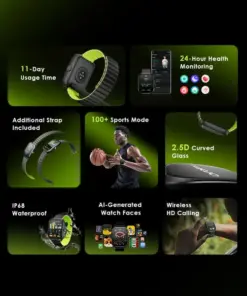 oraimo Watch Nova N 2.04''AMOLED 2.5D Smart Watch
