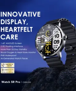 Alternative view of oraimo Watch 5R Pro 1.43" AMOLED 2.5D Floating Interface IP68 Smart Watch