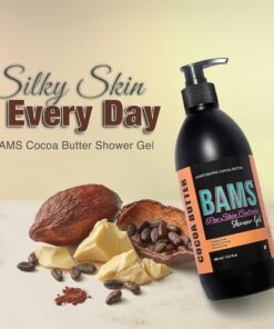 Bams Cocoa Butter Shower Gel. Pop Skin Culture Natural Moisturizing