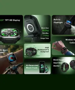 Alternative view of oraimo Watch Lumos N 2.01'' HD Display IP68 Smart Watch