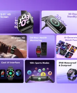 oraimo Watch 6 Lite 2.01'' Smart Watch With Cool UI Interface