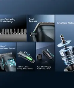 Alternative view of oraimo MasterCut Pro 4500mAh AniShave™ Smart Clipper