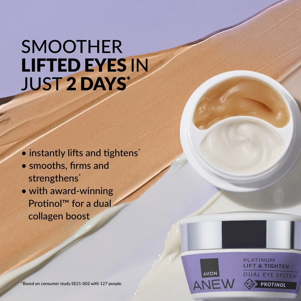 Avon Anew Platinum Lift & Tighten Dual Eye System Shopwice Avon Anew Platinum Lift & Tighten Dual Eye System - Image 2