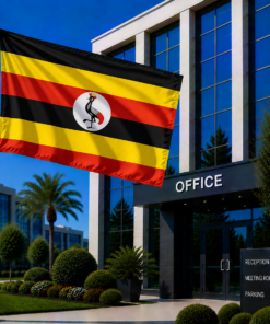 Uganda National Flag 90cm x 150cm - Outdoor Polyester Flag