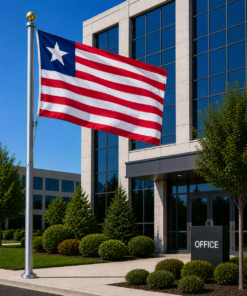 Liberia Flag 5 By 3 Feet Dimension