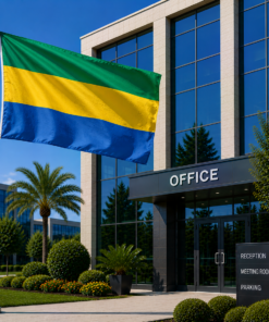 Gabon National Flag 90cm x 150cm - Outdoor Polyester Flag