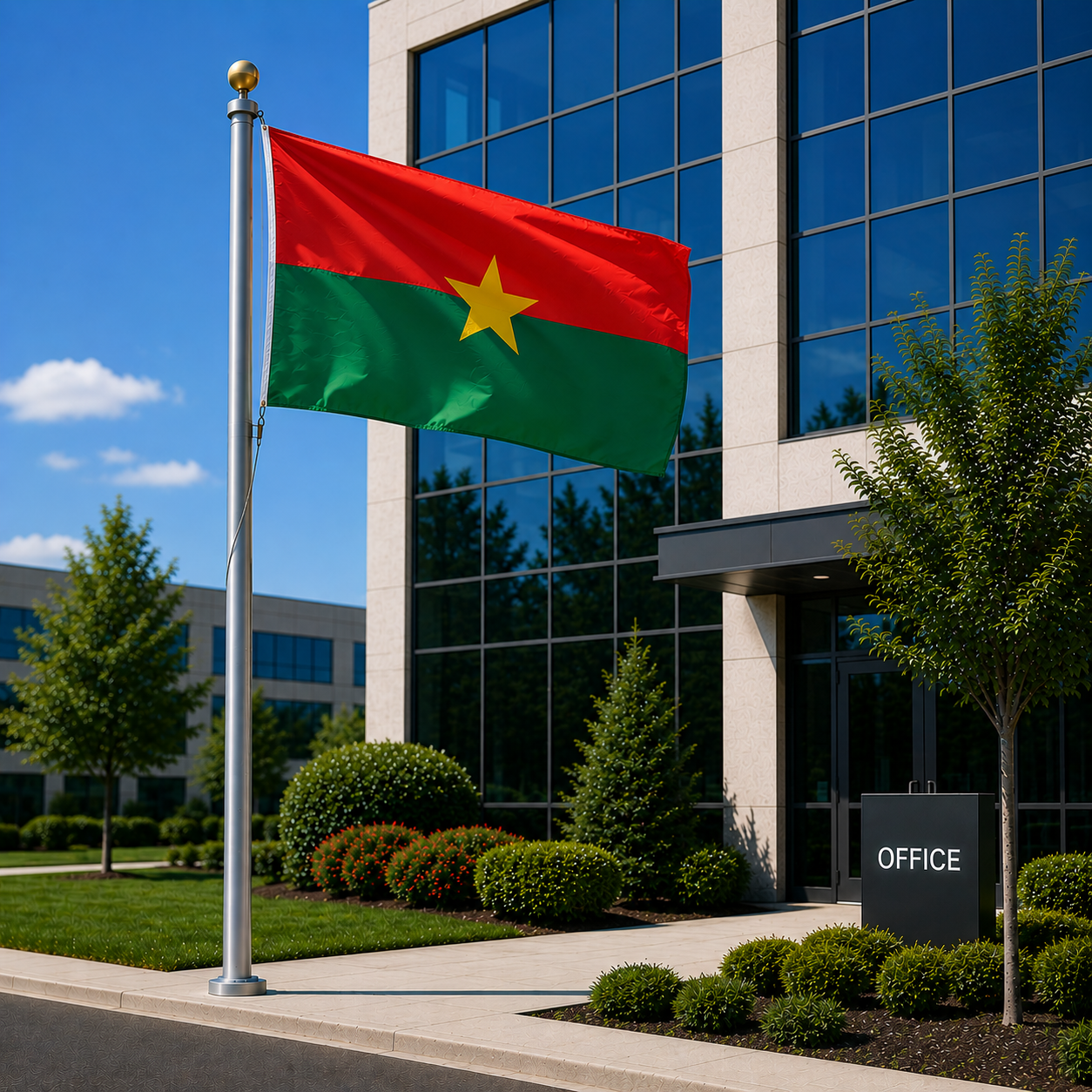 Burkina Faso National Flag 90cm x 150cm - Outdoor Polyester Flag Shopwice Burkina Faso National Flag 90cm x 150cm - Outdoor Polyester Flag