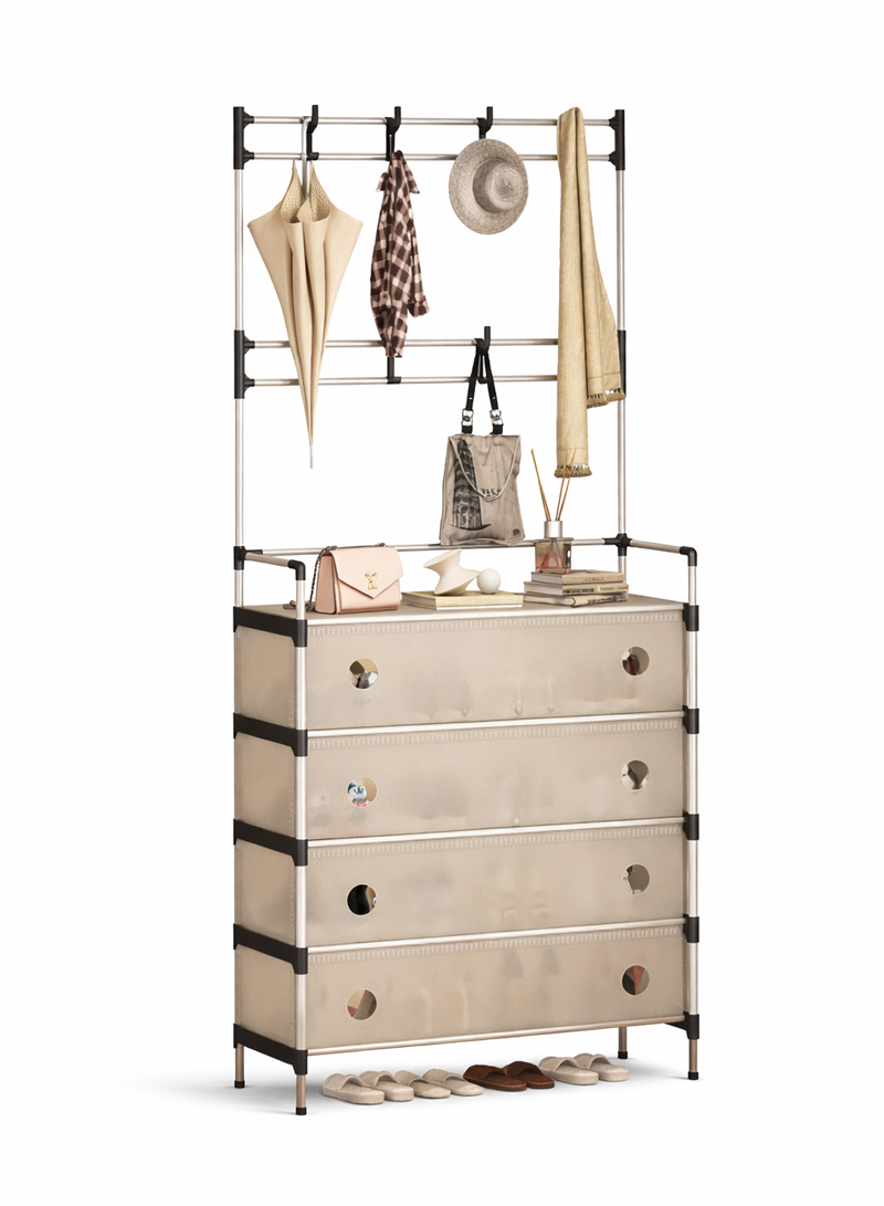 5 Tier Simple Multifunctional Integrated Shoe Rack Shopwice 5 Tier Simple Multifunctional Integrated Shoe Rack