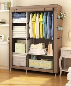 Lindy Foldable Collapsible Closet Cabinet - Brown