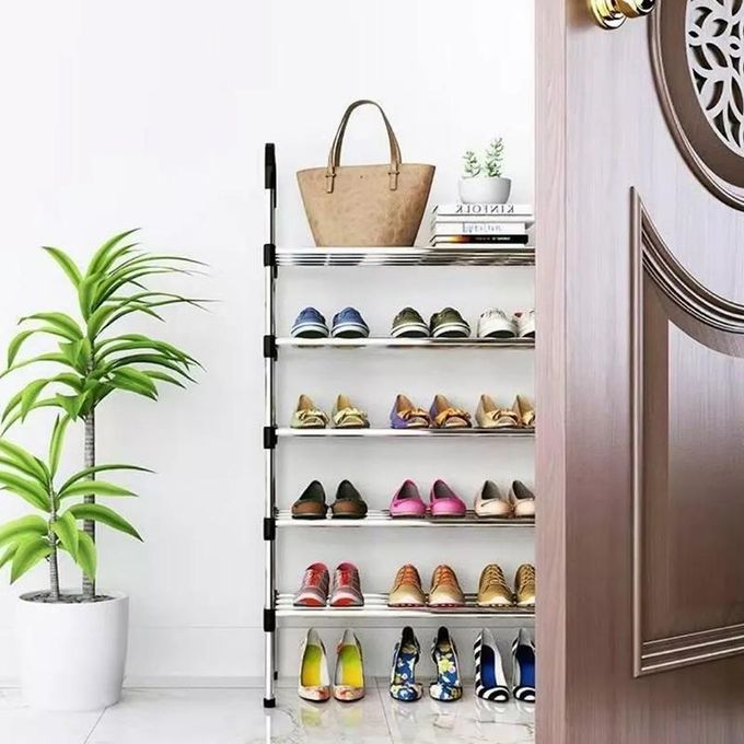 6-Tiers Shoe Rack Storage Organizer 21 Pairs Large Capacity Shopwice 6-Tier Shoe Rack Storage Organizer 21 Pairs Large Capacity