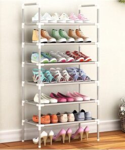 6-Tier Steel Pipe Shoe Rack