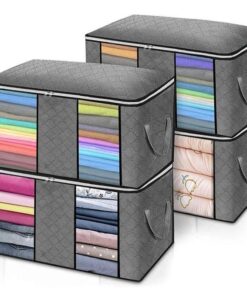 4Pcs/Set Foldable Clothes Quilt Storage Bags