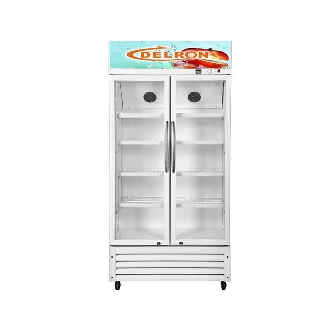 Delron 553 Litres - DDF-553 Showcase Display Double Door Refrigerator