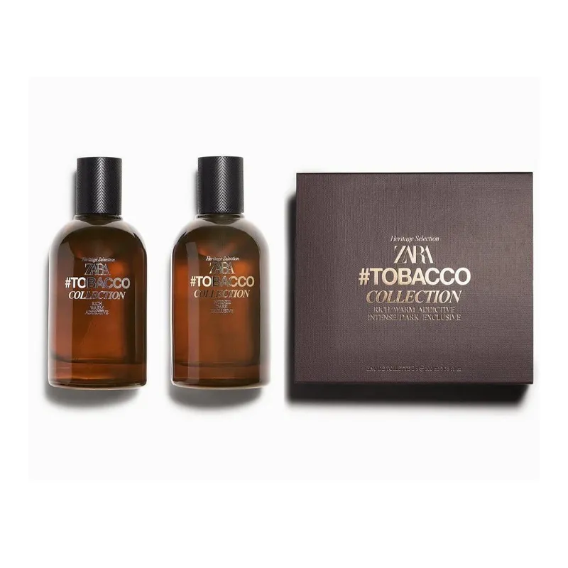 Zara Tobacco Heritage Collection Perfume Set 200ml – Intense Dark Exclusive + Rich Warm Addictive EDT (2 x 100ml)