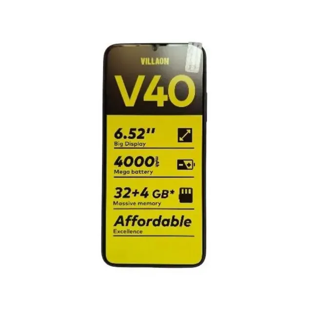 VILLAON V40 6.52'' Big Display - 32GB + 2GB RAM - 8MP / 5MP AI Camera - 6.7'' - 4000 mAh - Fingerprint Sensor -