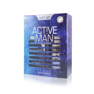 Chris Adams Active Man Fragrance Gift Set (100ml EDP + 200ML Body Spray)