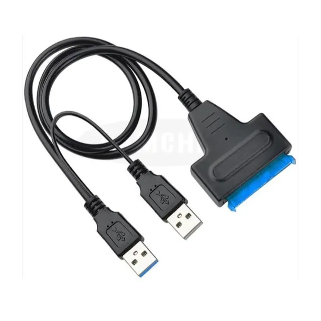 USB 3.0 to SATA Hard Drive Adapter Cable – 2.5" HDD/SSD Converter (Supports up to 4TB) - Black